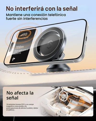 Miniatura 6 de SYNCWIRE MagSafe - Soporte magnético para teléfono de automóvil, soporte magnético para tablero de automóvil, soporte de teléfono magnético fuerte