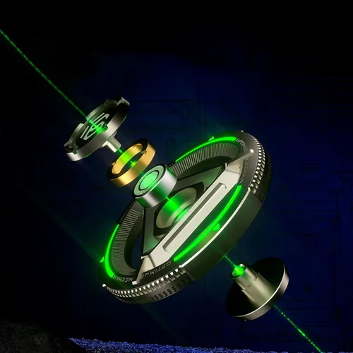 Miniatura 2 de Spinner de metal para niños y adultos, alta velocidad y silencio con luz brillante, spinner de dedos genial, anti-ansiedad y liberación de estrés