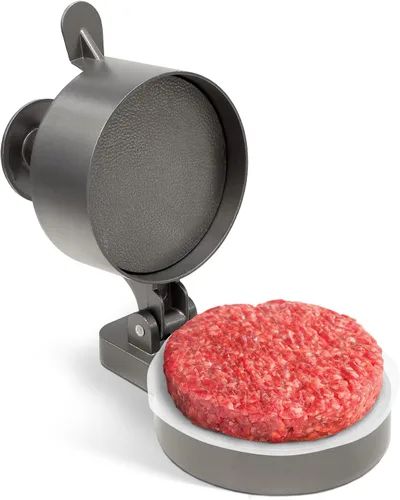 Prensa para Hamburguesas Shop Square – Grosor Ajustable (1/4 lb a 3/4 lb) con Ejectador – Antiadherente, para Hamburguesas, Pasteles de Cangrejo y