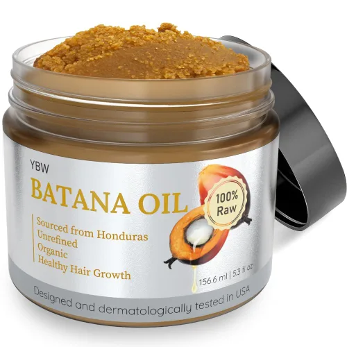 Dr. Sebi Aceite de Batana 100% natural, sin refinar y orgánico de Honduras para el crecimiento del cabello, mejora el grosor del cabello, evita la