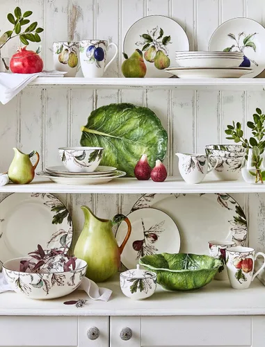 Miniatura 5 de Portmeirion Nature's Bounty Fig Fig Salero y pimentero Juego de 2 saleros y pimenteros de 3.5 pulgadas Hecho de dolomita Decoración del hogar