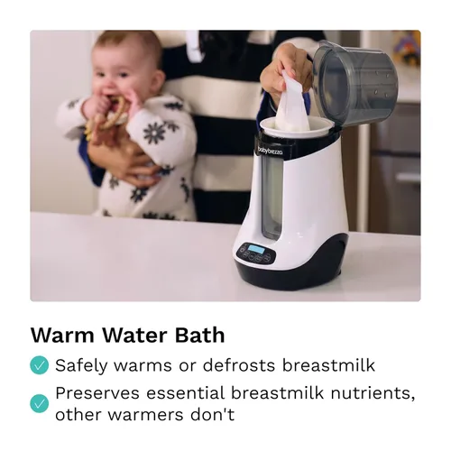 Miniatura 3 de Baby Brezza Calentador inteligente de biberones, calentador de leche materna + descongelador, aplicación gratuita, diferentes temperaturas