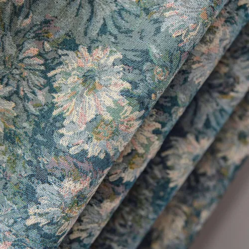 Miniatura 9 de ENJOYBRIDAL - 2 paneles de cortinas, florales, jacquard, estilo bohemio, rústico o de granja, semitraslúcidas, con bolsillo para cortinero y borlas