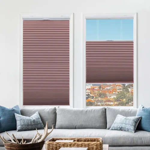 Miniatura 58 de Tonature Persianas Celulares de Tamaño Personalizado para Ventanas Cortinas Blackout sin Cordón Persianas Enrollables Protección UV Aislamiento