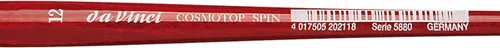 Miniatura 198 de da Vinci Watercolor Series 5580 CosmoTop Spin Pincel de Pintura, Redondo Sintético con Mango Rojo