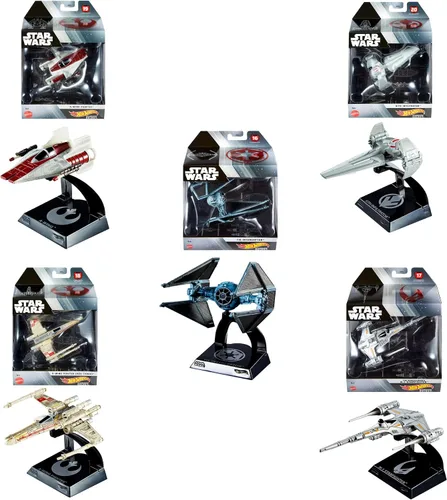 Miniatura 3 de Hot Wheels Vehículo de Colección Caza Estelar de Naboo N1