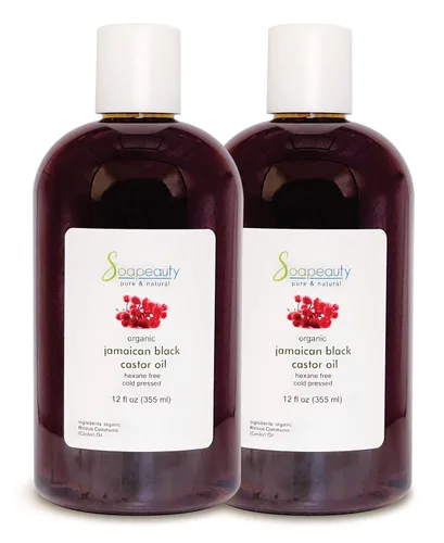 Miniatura 10 de Soapeauty Aceite de ricino negro jamaicano prensado en frío sin refinar Aceite de ricino negro natural 100% puro que promueve una piel y cabello