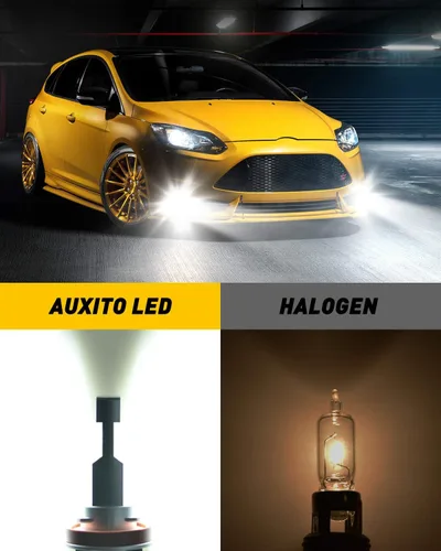Miniatura 6 de AUXITO Bombilla LED antiniebla H11 H8 sin ventilador, 40 W 6000 lm de alto brillo, 6500 K blanco frío, chips LED CSP, bombillas antiniebla H16 H11