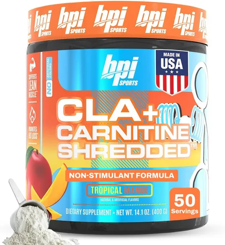 Miniatura 10 de BPI Sports CLA + carnitina triturada - Convierte las células grasas en energía y apoya el músculo magro, aumenta el metabolismo - Suplemento