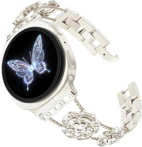 Miniatura 13 de KADES Compatible with Samsung Galaxy Watch 8/8 Classic / 7/6 / 5/4 Band, 40mm 44mm 45mm 47mm, Luxury Diamond Bracelet Chain Band for Women, Bling