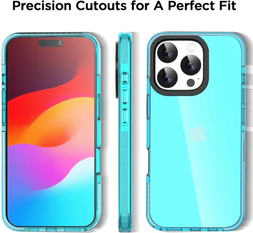 Miniatura 263 de AICase Funda protectora para iPhone 16 compatible con iPhone 16, delgada, ligera, transparente [no amarillenta] Diseño vibrante