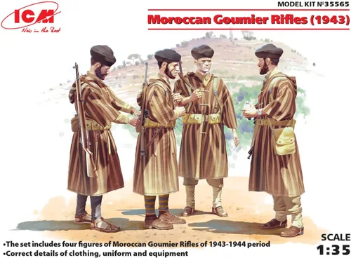 Miniatura 2 de ICM Models 1/35 Rifles Goumier marroquíes (1943) Kit