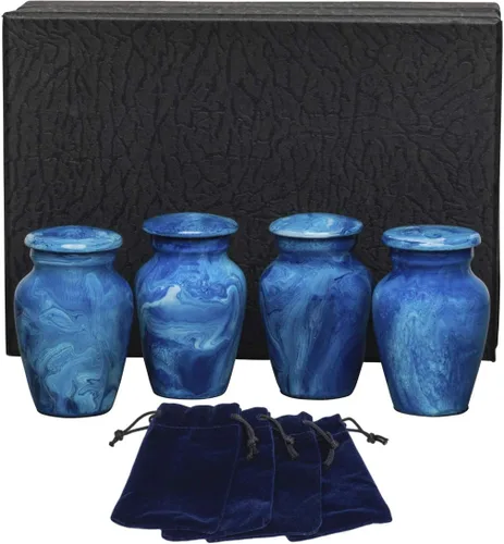 Miniatura 17 de Eternal Harmony Urna grande para cenizas, urna de cremación masculina y femenina para cenizas humanas con acabados elegantes, sello seguro y bolsa