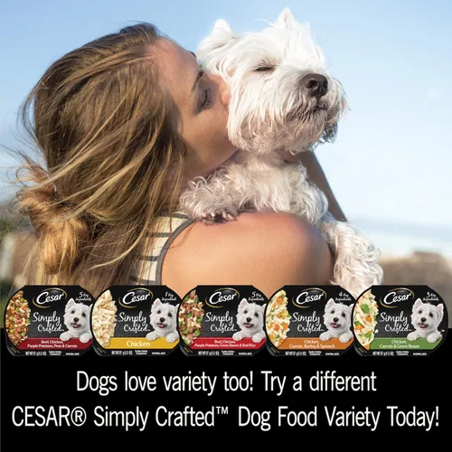 Miniatura 9 de Cesar, comida húmeda para perros de fabricación simple, 37 g. Empaque de 10 unidades.