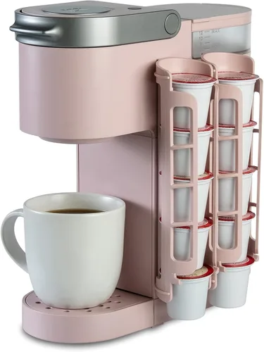 Miniatura 13 de STORAGENIE Soporte para cápsulas de café de montaje lateral, dispensador de cápsulas K Cup compatible con cafeteras Keurig, perfecto para Gris claro