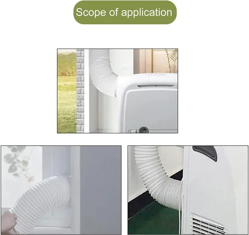 Miniatura 4 de Estink Interfaz de conducto de escape de aire acondicionado, adaptador de conector de manguera de escape de aire acondicionado, acoplador, interfaz