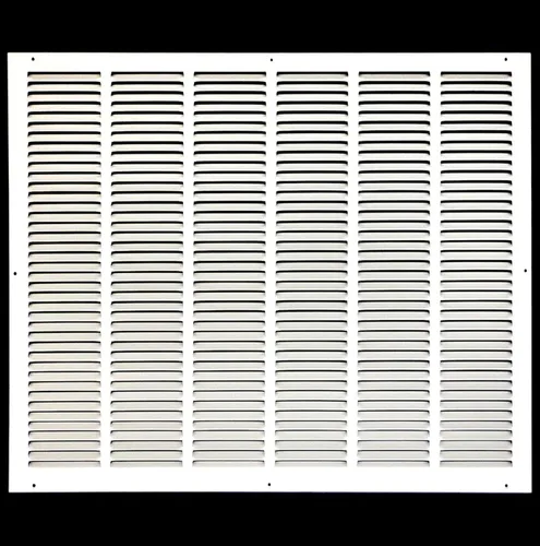 Miniatura 65 de HVAC Premium 30' x 10' [Abertura de conducto] Rejilla de aire de retorno de acero estampado plano - Pared lateral y techo - Cubierta de conducto