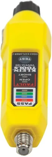 Miniatura 4 de Klein Tools Probador de cables VDV512-100, probador Coax Explorer 2 VDV, operación de botón para rastreo de cables, pruebas y mapeo de cable coaxial