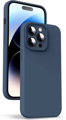 Miniatura 17 de Supdeal Funda de silicona líquida para iPhone 12 Pro Max, [protección de cámara] [antihuellas dactilares] [carga inalámbrica] Funda protectora de 4