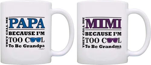 Miniatura 16 de ThisWear Regalo del Día de la Madre para Mimi Too Cool to Be a Grandma Gafas de sol de regalo de 11 oz taza de café de cerámica con asa