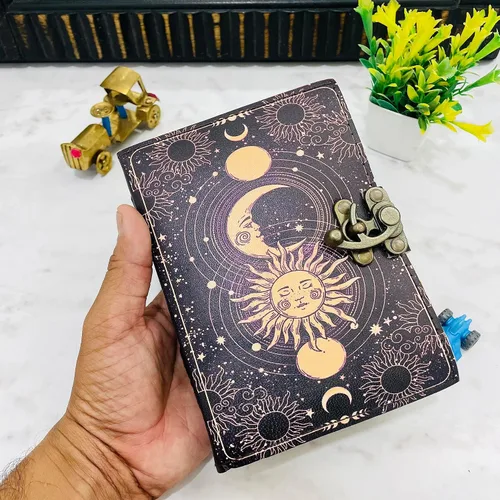 Miniatura 4 de Diario de cuero para hombres y mujeres, 200 páginas antiguas hechas a mano con borde de deckle borde, cuaderno de bocetos de cuero, cuaderno
