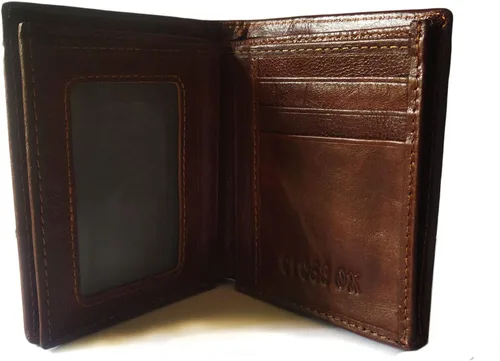 Miniatura 64 de Hombres Cool Eagle Wolf Caballo Totem Cuero Vaca Vertical Cartera Cremallera Multi-tarjeta Titular, Tótem de caballo, Minimalista