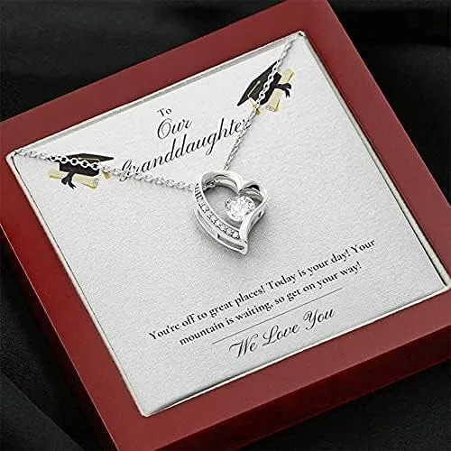 Miniatura 4 de Collar con colgante Felicitaciones por tu graduación para nieta, regalo para cumpleaños, Navidad, día de San Valentín, día de la madre, collar