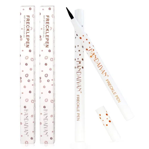 Bolígrafo de pecas en 4 colores disponibles, pluma de maquillaje de pecas natural realista, impermeable, de larga duración, de secado rápido, marrón