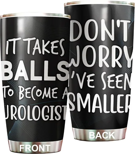 Miniatura 9 de Urology - Vaso de regalo para urólogo, tapa de popote de acero inoxidable de 20 onzas, regalo divertido para urólogo, regalo para el día nacional