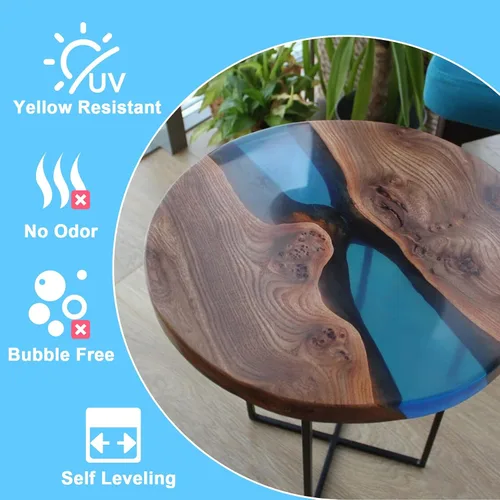 Miniatura 3 de Resina epoxi – Kit de resina de 32 onzas, kit de resina epoxi transparente, sin amarillamiento y sin burbujas para arte, manualidades, joyería