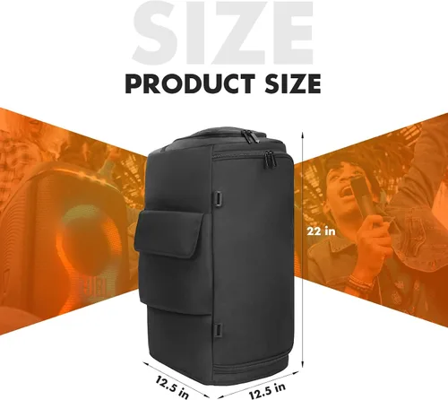Miniatura 3 de Funda para altavoz compatible con JBL PartyBox 120/PartyBox 110, funda protectora a prueba de polvo con parte inferior abierta (sin velcro)