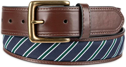 Miniatura 35 de Tommy Hilfiger Men's Fabric Inlay Casual Belt with Classic Harness Buckle