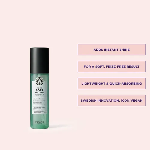 Miniatura 2 de Maria Nila True Soft, Moisturizing Argan Oil For Dry Brittle Hair, Argan Oil Remoisturises & Reduces Frizz, 100% Vegan & Sulfate/Paraben free