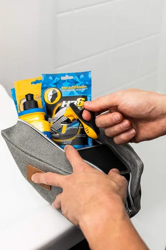 Miniatura 7 de HeadBlade HB6 - Cuchillas de afeitar de repuesto para hombre, 6 cuchillas de acero inoxidable para no tirar o tirar, afeitarse menos, funciona