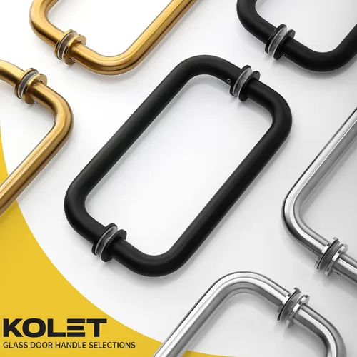 Miniatura 7 de Kolet Manija para Puerta de Ducha, Manija de Puerta de Ducha de Vidrio de 8 Pulgadas de Centro a Centro, Acero Inoxidable 304, Compatible con Vidrio