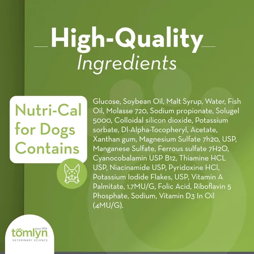 Miniatura 4 de Tomlyn Nutri-Cal - Gel nutricional de alto contenido calórico con sabor a malta para perros, ayuda a apoyar un apetito saludable para los perros