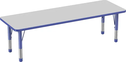 Miniatura 81 de FDP - Mesa rectangular para actividades escolares y aulas (24 x 36 pulgadas), patas gruesas para niños pequeños, altura ajustable de 15 a 24
