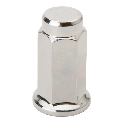 Miniatura 5 de (16 Pack) ITP Flat Base Chrome Lug Nut 10mm x 1.25mm Thread Pitch w/14mm Head for Arctic Cat 700 Diesel 4x4 Automatic 2007-2008