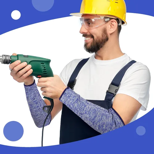 Miniatura 2 de 3 pares de protectores de brazo para piel fina y moretones, manga de antebrazo resistente a cortes nivel 5, manga de protección contra quemaduras