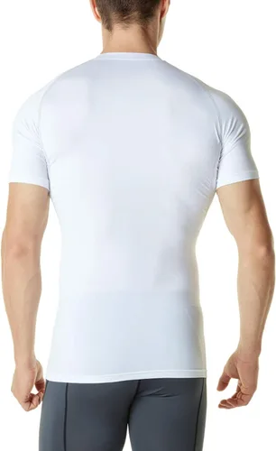 Miniatura 2 de TSLA Camisas térmicas de compresión de manga corta para hombre, camiseta deportiva deportiva atlética, camiseta para correr con equipo de invierno