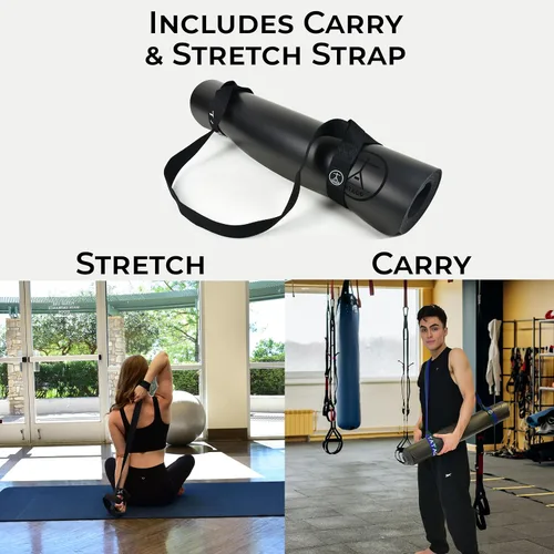 Miniatura 4 de Tatago Esterilla de yoga caliente antideslizante de goma natural de grado profesional, tapete de Pliates, tapete de estiramiento o esterillas