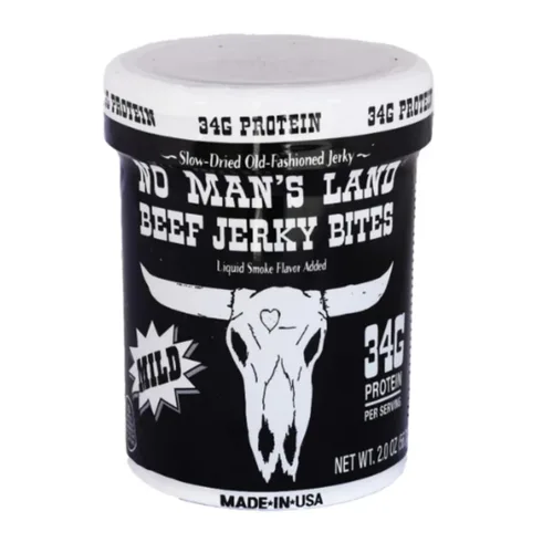 Miniatura 3 de No Mans Land Beef Jerky Tazas Snack alto en proteínas para llevar 6 tazas de 2 onzas (paquete de 6, 2 onzas, pimienta)