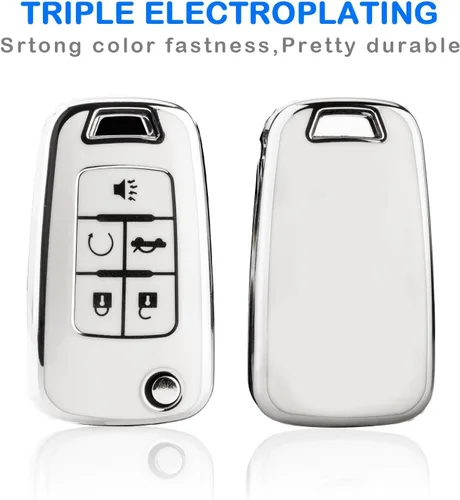 Miniatura 11 de XIYANG TRADE Funda para llavero Chevy con llavero, funda de TPU suave para llave de protección completa para Camaro Cruze Equinox Malibu Impala