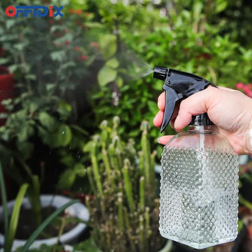 Miniatura 5 de OFFIDIX Pulverizador de Vidrio para Plantas con Boquilla Ajustable para Plantas de Interior y Limpieza Transparente