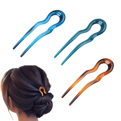 3 horquillas para el cabello en forma de U, pinzas francesas vintage, horquillas francesas, horquillas para el cabello francés, accesorios de