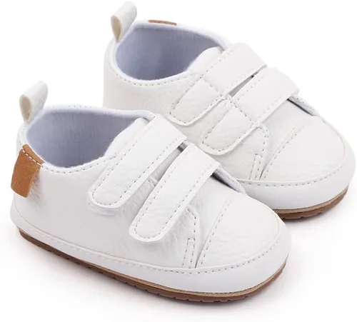 Miniatura 3 de Amtidy Baby Shoes Soft Leather Flat Shoes Toddler First Walker Shoes Boys Girls Infant Newborn Sneakers Non-Slip Rubber Sole