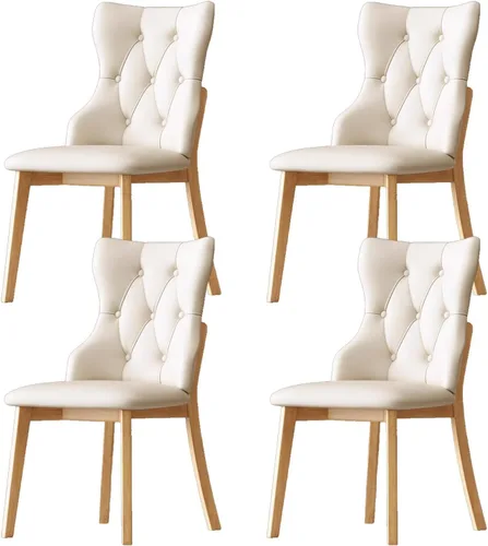 Miniatura 14 de Upholstered Dining Chairs Set, Modern Kitchen Dining Chairs Backrest Reading Office Desk Chair, for Living Room & Bedroom, Living Room, Home