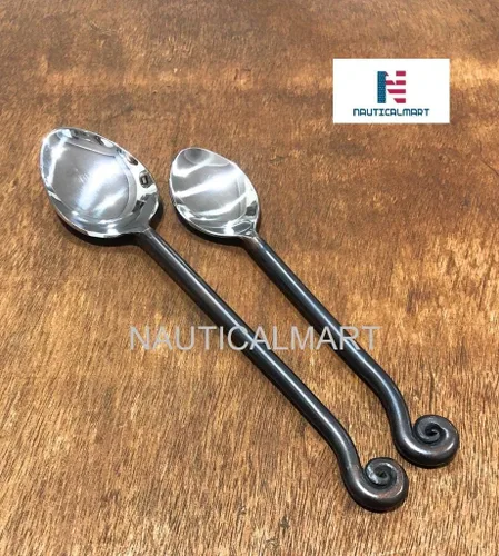 Miniatura 3 de Cuchara para llave de agudos – Utensilios de cuchara de cena de acero inoxidable con diseño único – Cuchara elegante para lavavajillas