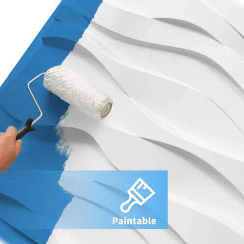 Miniatura 4 de Art3d - Panel de pared decorativo 3D, 32 pies cuadrados de PVC para decoración de paredes interiores en sala de estar, dormitorio, vestíbulo, Océano