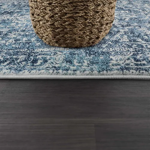 Miniatura 6 de Morebes Alfombra bohemia de 4 x 6 pies para sala de estar, lavable y resistente a las manchas, alfombra antideslizante para dormitorio, alfombra